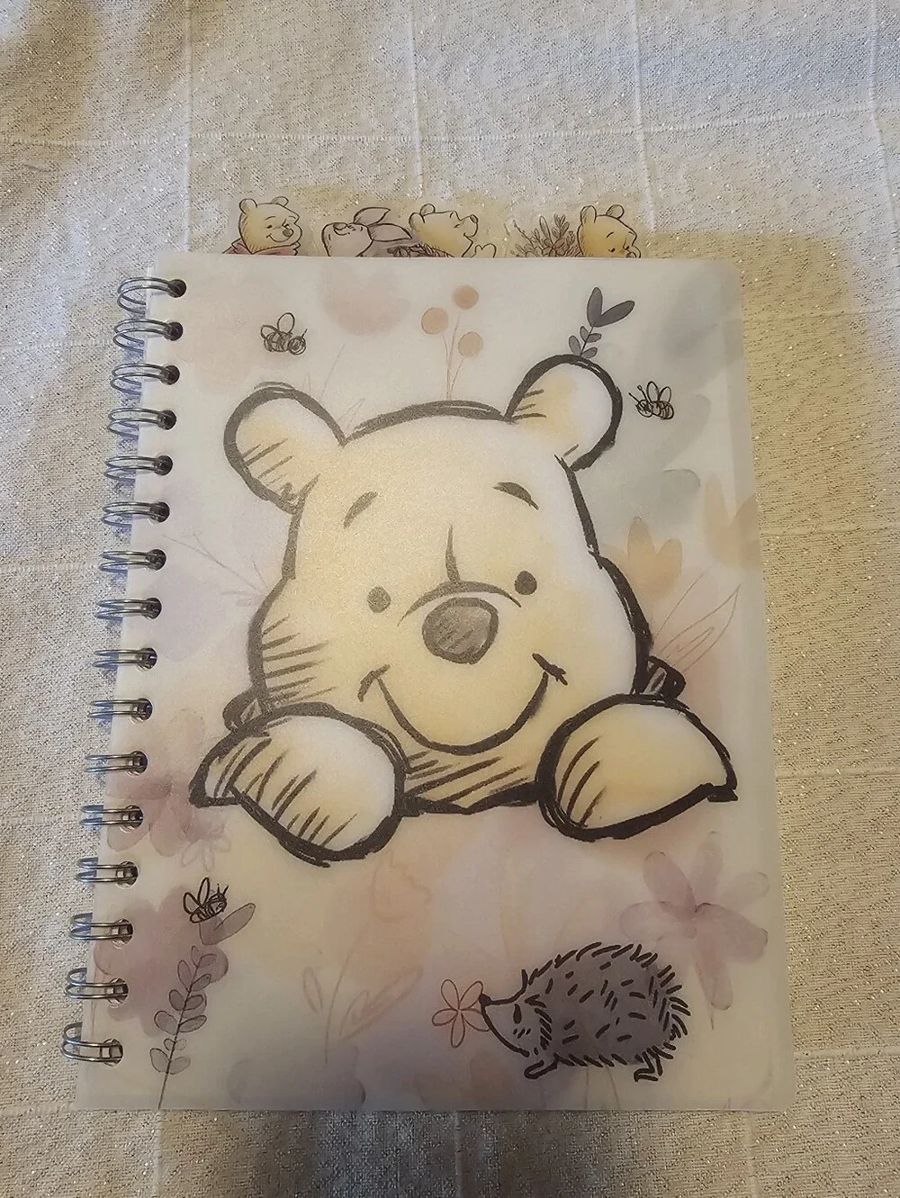 Disney Winnie the Pooh Spiral Journal – 96 Lined Pages – Tabbed Dividers